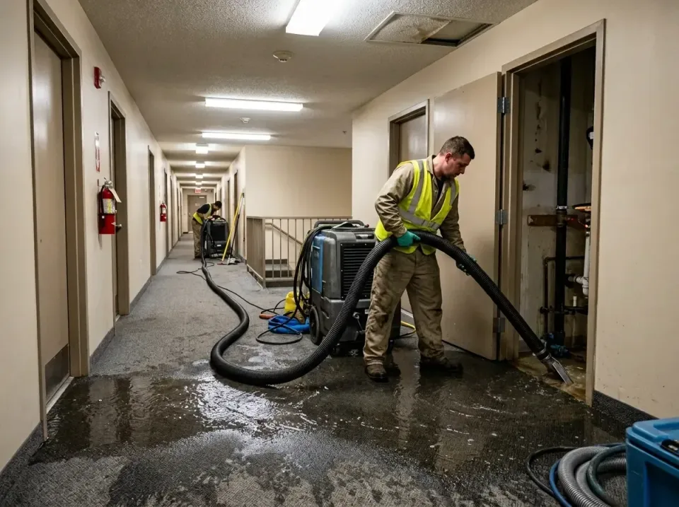 multi-unit-apartment-hallway-f-005 — frequently asked questions, Emergency Burst Pipe Water Extraction & Removal in Camino T…
